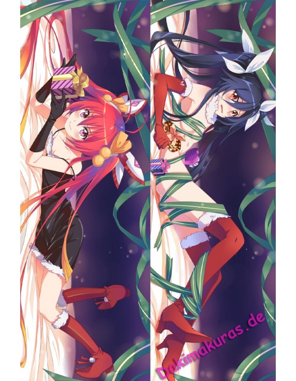 Blue Ponytail and Red Ponytail Sided Dakimakura be...