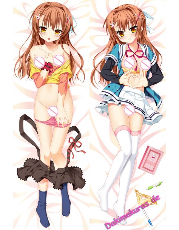 Brown Haired Lady Anime Kissen Dakimakura umarmt Körper Kissenbezüge