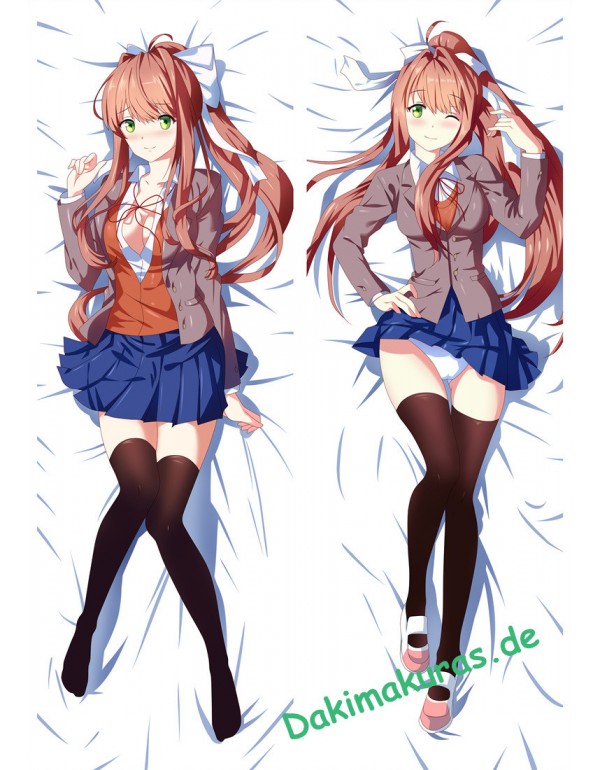 Monika - Doki Doki Literature Club Dakimakura 3d Kissen japanischen Anime Kissenbezug