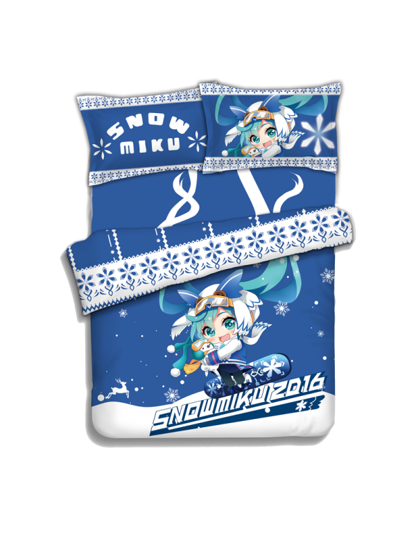 Miku Hatsune - Vocaloid Japanese Anime Bettwäsche Duvet Cover with Pillow Covers