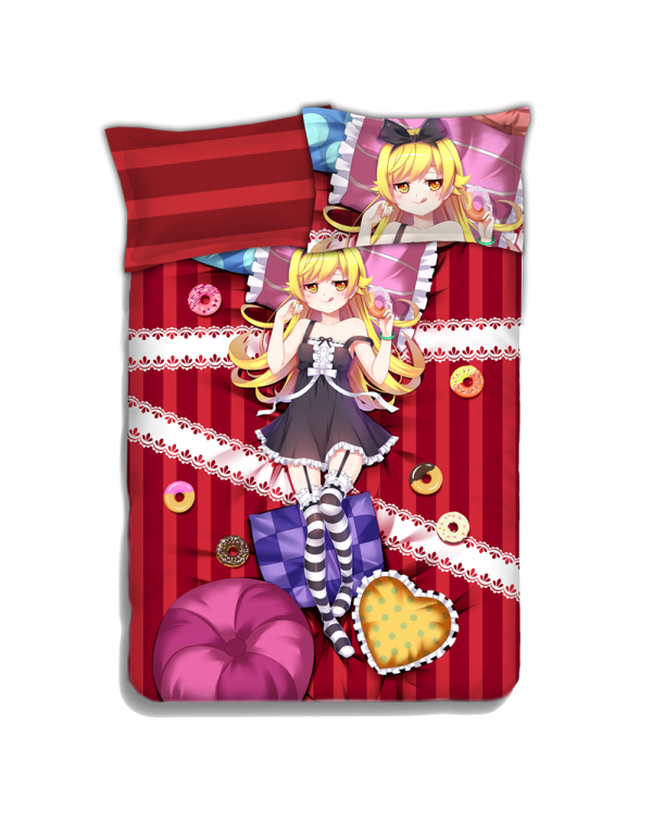 Oshino Shinobu-Bakemonogatari Anime Bettlaken Bett...