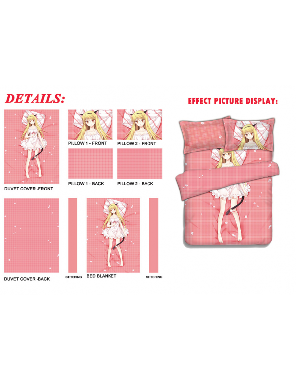 Maashiro Shiina - Sakurasou no Pet na Kanojo Bed Sheet Duvet Cover with Pillow Covers