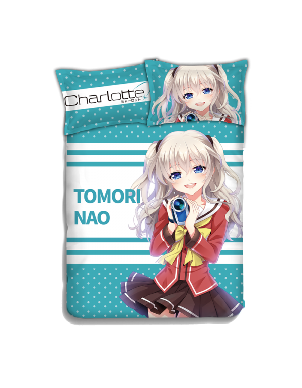 Chalotte Japanese Anime Bettwäsche Duvet Cover wi...