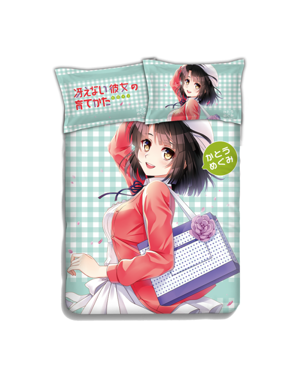 Megumi Kato - SaeKano Japanese Anime Bettlaken Bettbezug mit Kissenbezüge
