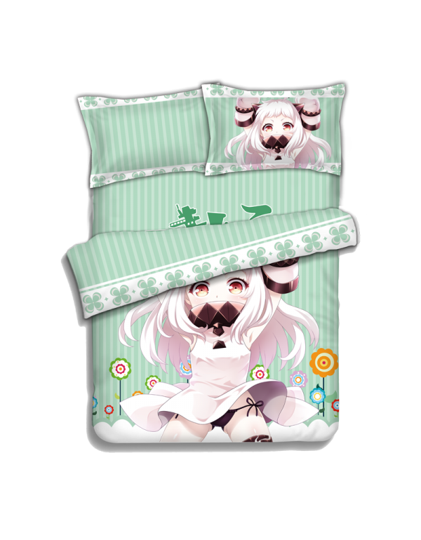 Hoppou seiki-Kantai Collection Anime 4 Pieces Bettwäsche-Sets, Bettlaken Bettbezug mit Kissenbezüge
