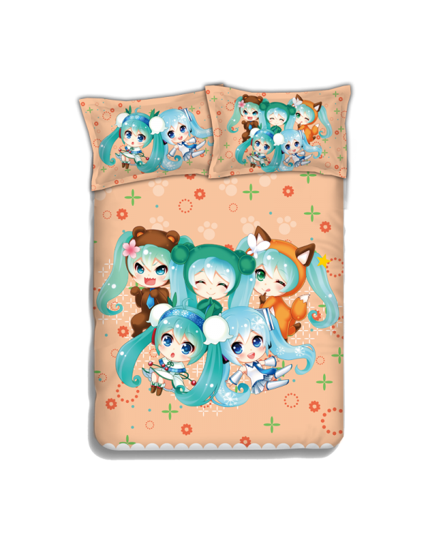 Miku Hatsune - Vocaloid Japanese Anime Bettlaken B...