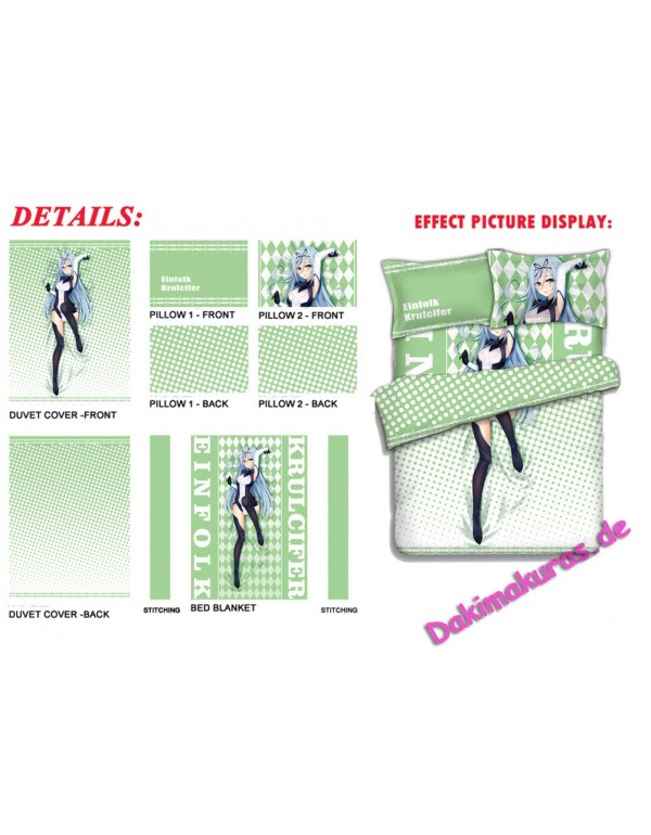 Krulcifer Einfolk-Undefeated Bahamut Chronicle Bed Sheet Duvet Cover with Pillow Covers