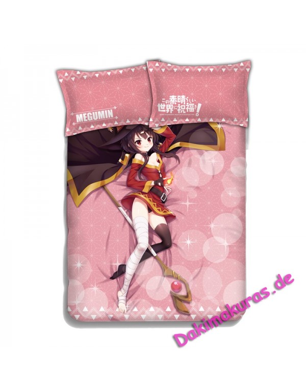 Megumi - KonoSuba Anime 4 Pieces Bettwäsche-Sets,...