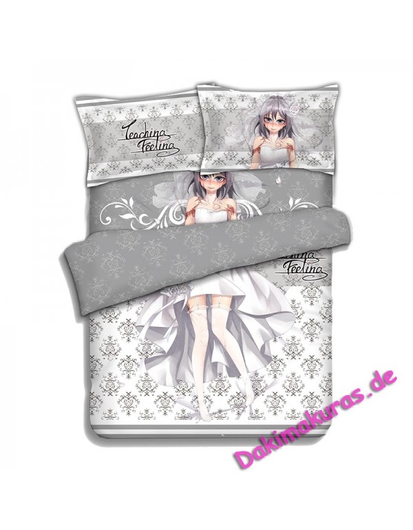 Sylvie -Teaching Feeling Anime Bettlaken Bettbezug mit Kissenbezüge
