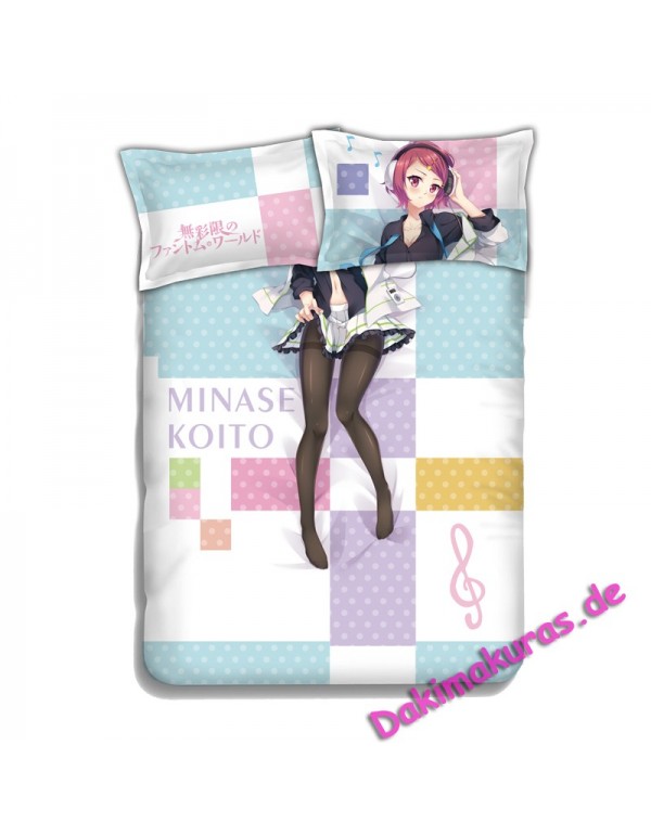 MINASE Koito - Myriad Colors Phantom World 4 Pieces Bettwäsche-Sets, Bettlaken Bettbezug mit Kissenbezüge