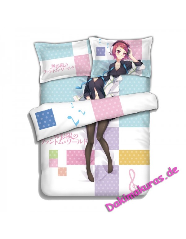 MINASE Koito - Myriad Colors Phantom World 4 Pieces Bettwäsche-Sets, Bettlaken Bettbezug mit Kissenbezüge