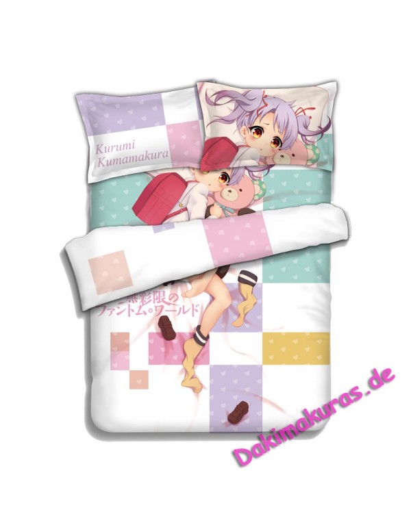 KUMAMAKURA Kurumi- Myriad Colors Phantom World Bed Sheet Duvet Cover with Pillow Covers