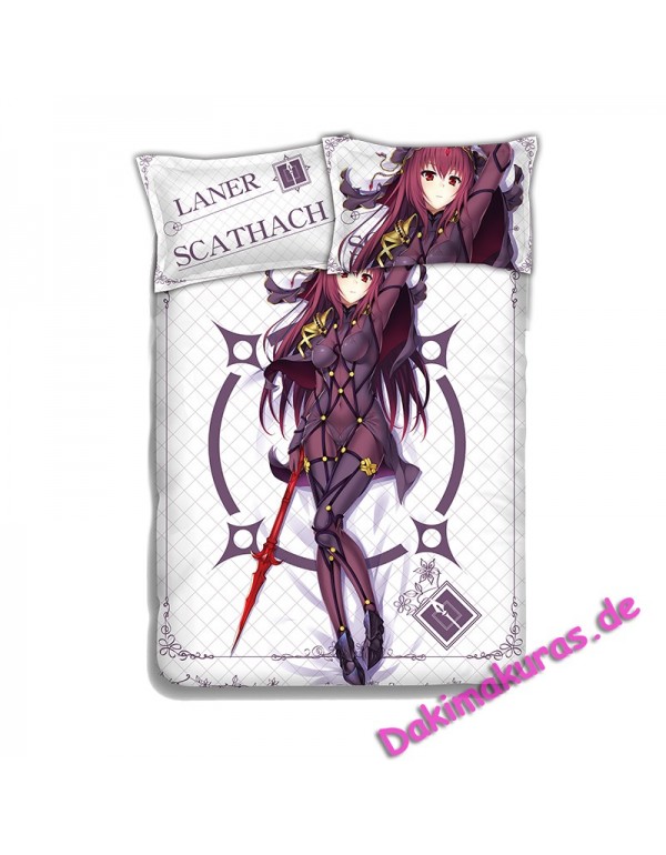 Lancer Scathach - Fate Grand Order Anime 4 Pieces Bedding Sets,Bed Sheet Duvet Cover