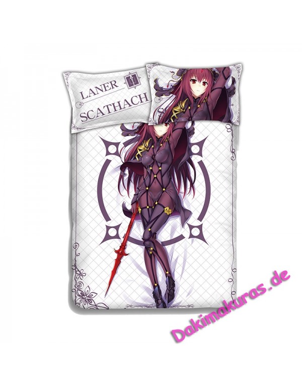 Lancer Scathach - Fate Grand Order Anime 4 Pieces Bedding Sets,Bed Sheet Duvet Cover