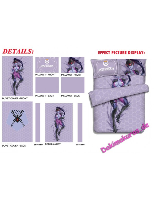 Widowmaker-Overwatch Japanese Anime Bettwäsche Duvet Cover with Pillow Covers