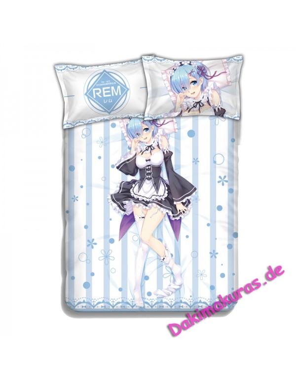 Rem - ReZero Japanese Anime Bettwäsche Duvet Cove...