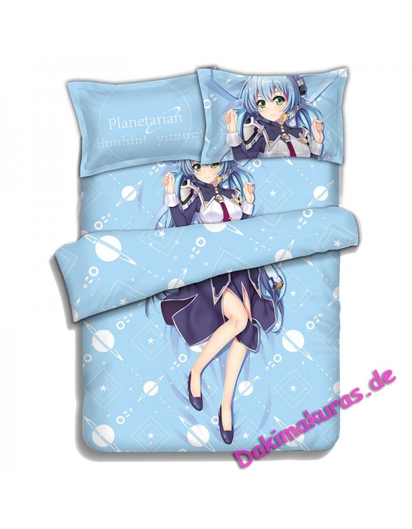 Yumemi Hoshino-planetarian the reverie of a little planet Bed Sheet Duvet Cover