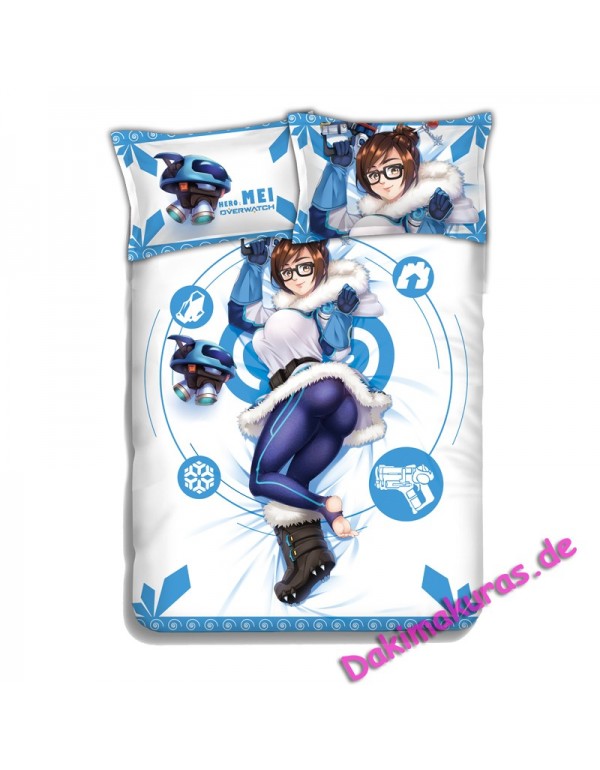 Mei - Overwatch Anime 4 Pieces Bettwäsche-Sets, B...