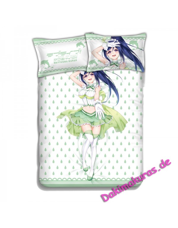 Kanan Matsuura-LoveLive Sunshine Japanese Anime Bettwäsche Duvet Cover with Pillow Covers