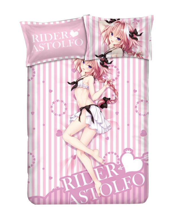 Astolfo - Fate pink Anime Bettlaken Bettbezug mit ...