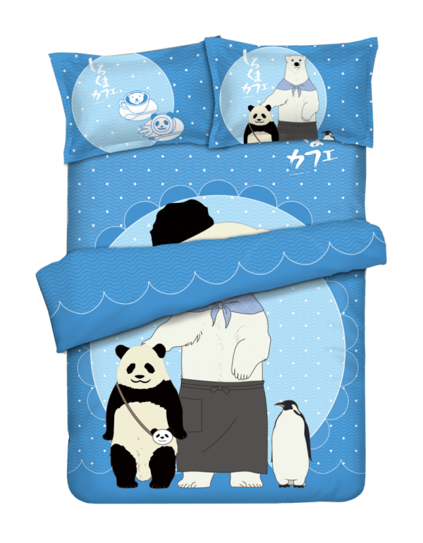 Panda - Shirokuma Cafeblue Anime Bettwäsche Duvet Cover with Pillow Covers