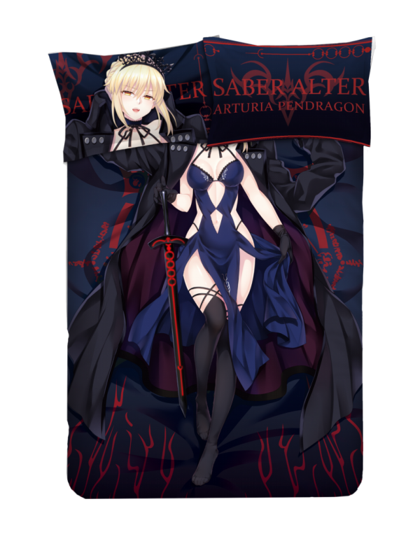 Saber-fate Anime Bettwäsche-Sets, Bettbezug, Bettlaken mit Kissenbezügen