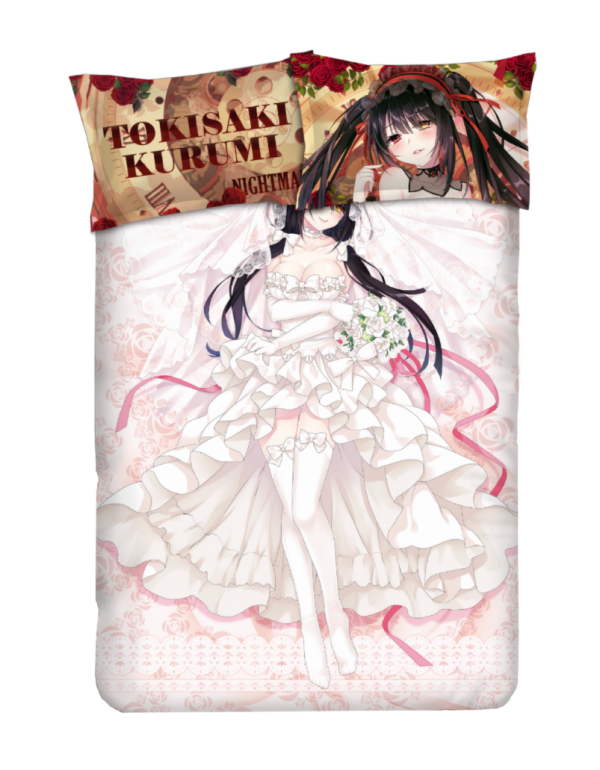 Kurumi Tokisaki - Date a Live Anime Bettwäsche-Sets, Bettbezug, Bettlaken mit Kissenbezügen