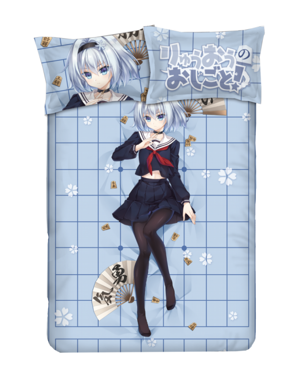 Ginko Sora - Ryuuou no Oshigoto Anime Bettwäsche Duvet Cover with Pillow Covers