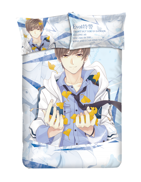 Bai qi Japanese Anime Bettlaken Bettbezug mit Kiss...