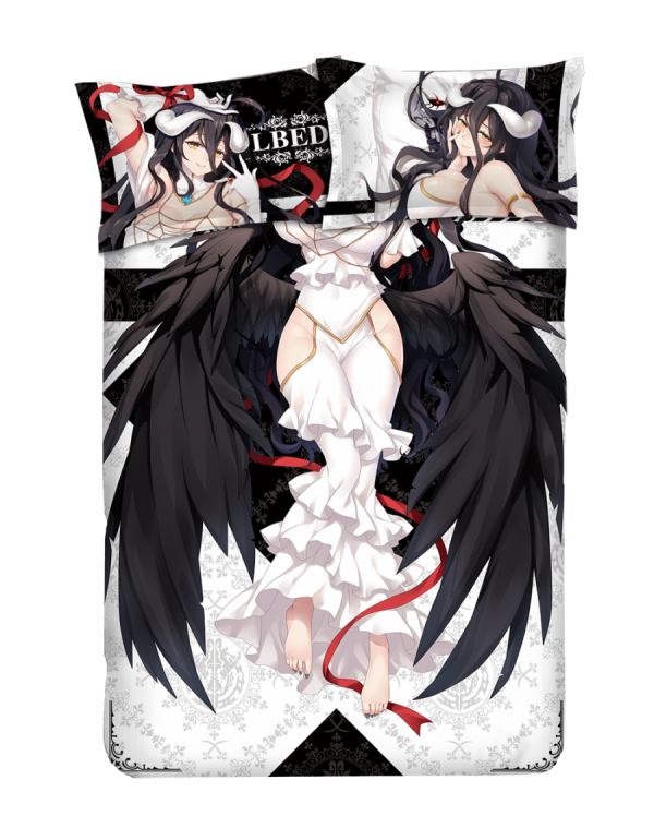 Albedo-Overlord Japanese Anime Bettwäsche Duvet Cover with Pillow Covers