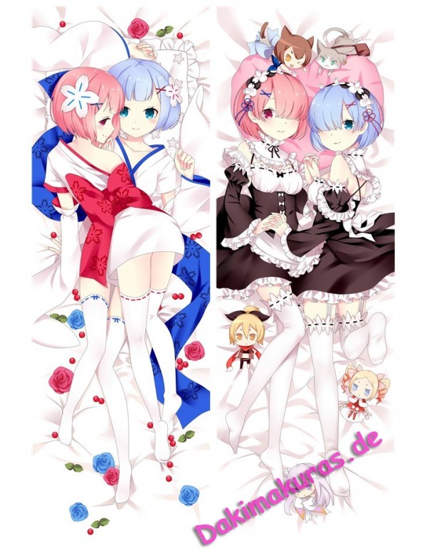 Ram and Rem - Re Zero Dakimakura bezug anime kisse...