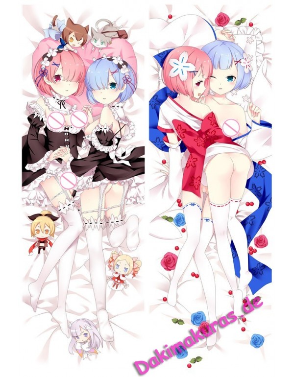 Ram and Rem - Re Zero Dakimakura 3d Kissen japanis...