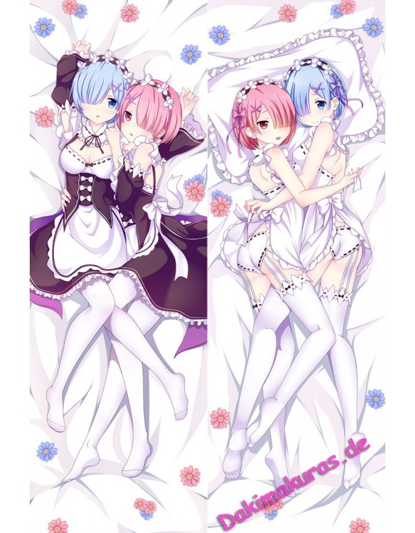 Rem and Ram - Re:Zero hug Dakimakura 3d Kissen jap...