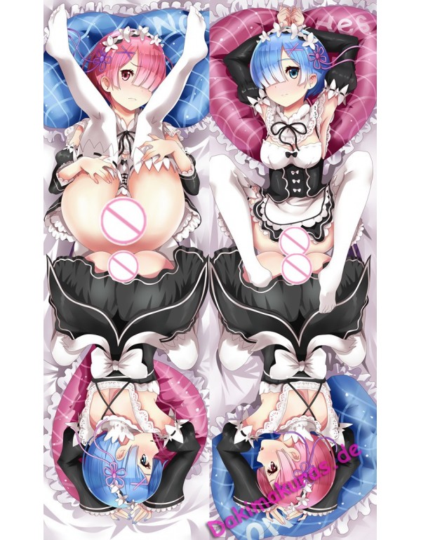 Rem and Ram - Re:Zero Anime Kissenbezug Dakimakura bezug kaufen