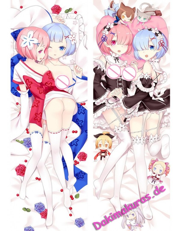 Rem Ram - Re:Zero Dakimakura bezug anime kissen bi...