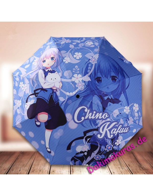 Chino Kafu - Is the Order a Rabbit Foldable Anime Regenschirm