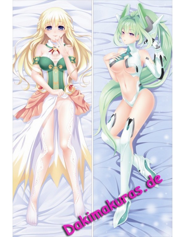 WOW colleagues original New Anime Video Game Hyperdimension Neptunia Green Heart Vert Pillow Case
