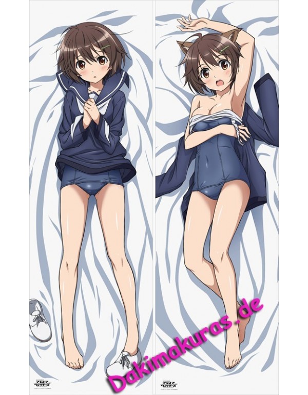 New Anime Strike Witches Hikari Karibuchi Anime Kissenbezug Dakimakura bezug kaufen Pillow