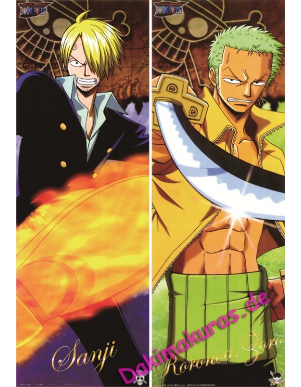 One Piece - Roronoa Zoro - Sanji Dakimakura kissen Neue Umarmungskissen