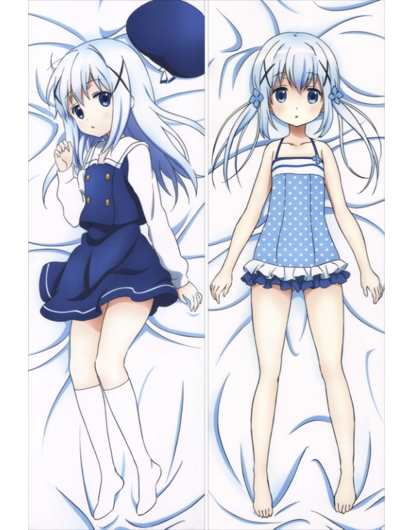 Is the order a rabbit - Chino Kafuu Anime Dakimakura günstig kaufen Abdeckung