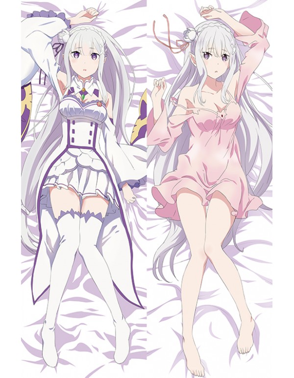 NEUE Emilia - Re Zero Japanischer Charakter Körper Dakimakura Kissenbezug