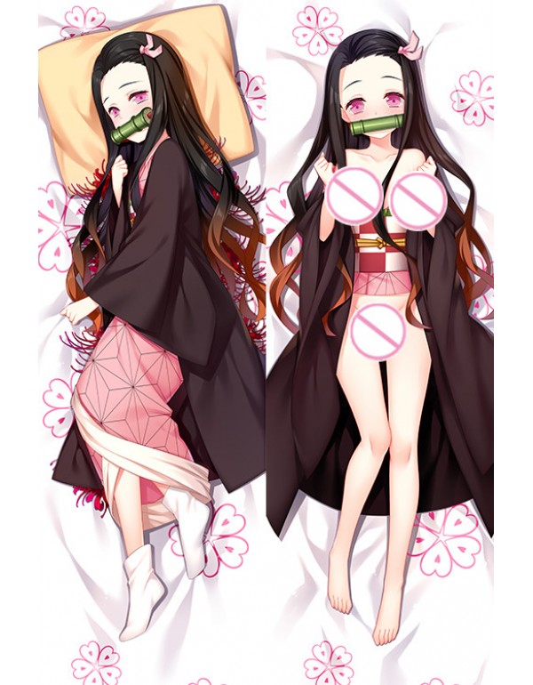 Nezuko Kamado - Kimetsu no Yaiba Dakimakura 3d Kissen japanischen Anime Kissenbezug