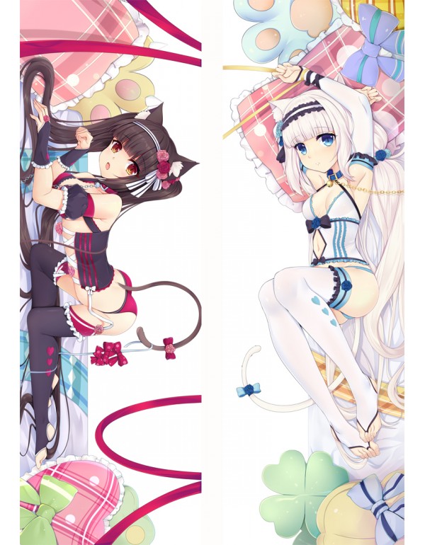 Nekopara Chocola & Vanilla Anime Kissen Dakimakura Umarmungs Körper Kissenbezug