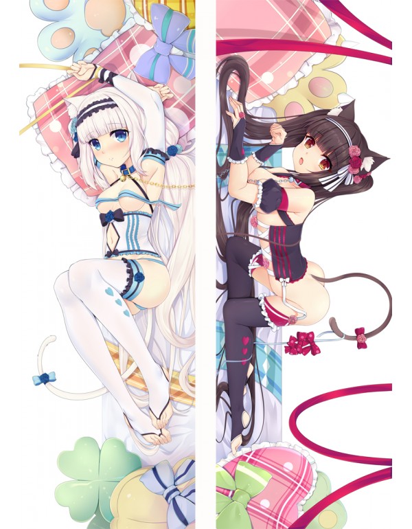 Nekopara Chocola & Vanilla Anime Kissen Dakimakura Umarmungs Körper Kissenbezug