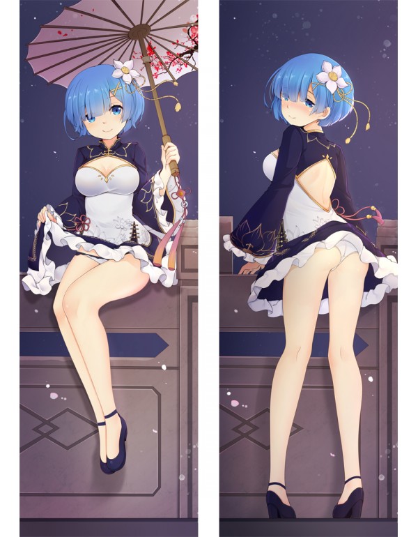 Re:Zero Starting Life in Another World Rem Cheongsam Dakimakura 3d Kissen japanischen Anime Kissenbezug