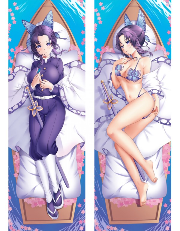 Demon Slayer Kimetsu no Yaiba Kochou Shinobu Dakimakura 3d Kissen japanischen Anime Kissenbezug