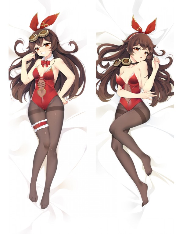 Genshin Impact Amber Anime Dakimakura japanische Körper Kissenbezug