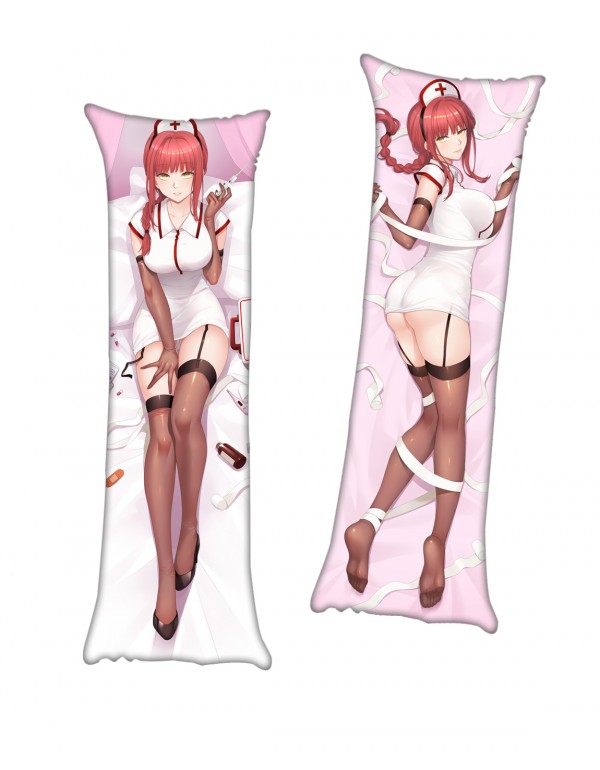 Chainsaw Man Makima Nurse Uniform Dakimakura 3d Kissen japanischen Anime Kissenbezug