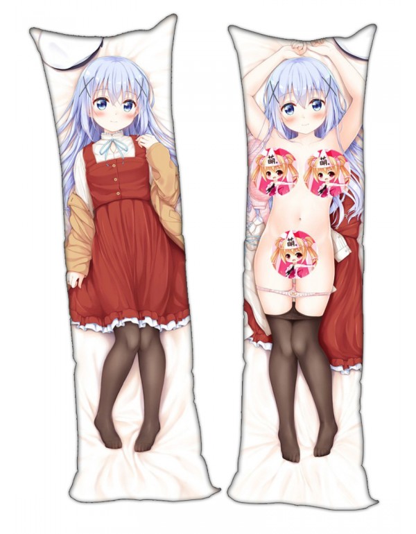 Is the Order a Rabbit Chino Kafu Dakimakura 3d Kissen japanischen Anime Kissenbezug