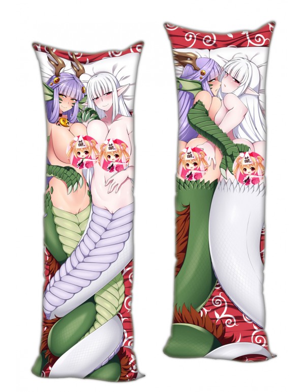 Monster Musume Hyakuran Dragon and White Snake Dakimakura 3d Kissen japanischen Anime Kissenbezug